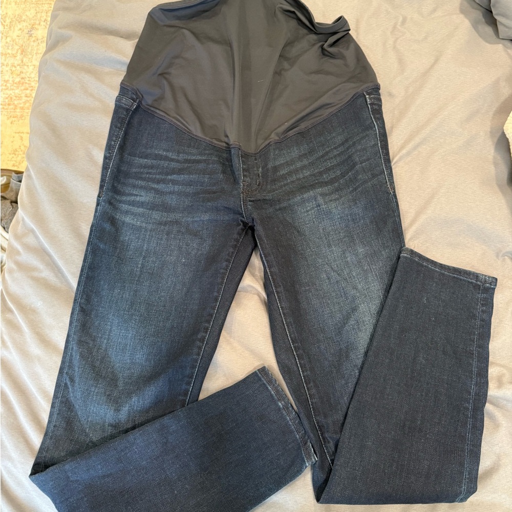 Women's Dark Blue Maternity Jeans